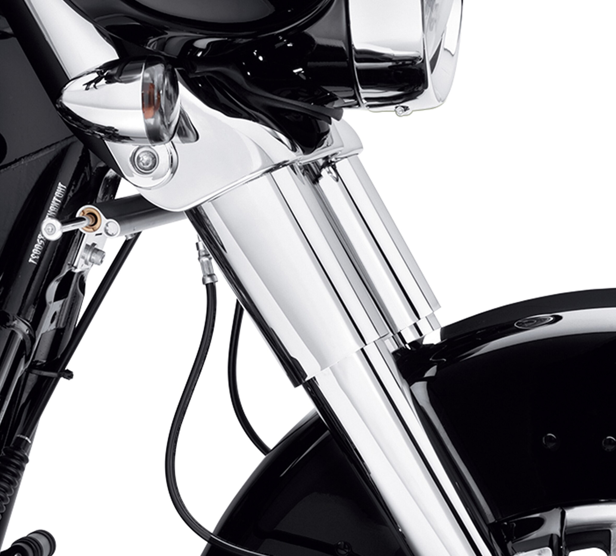 HardDrive 301189 Upper Fork Slider Chrome Covers Harley Davidson Touring/FLST
